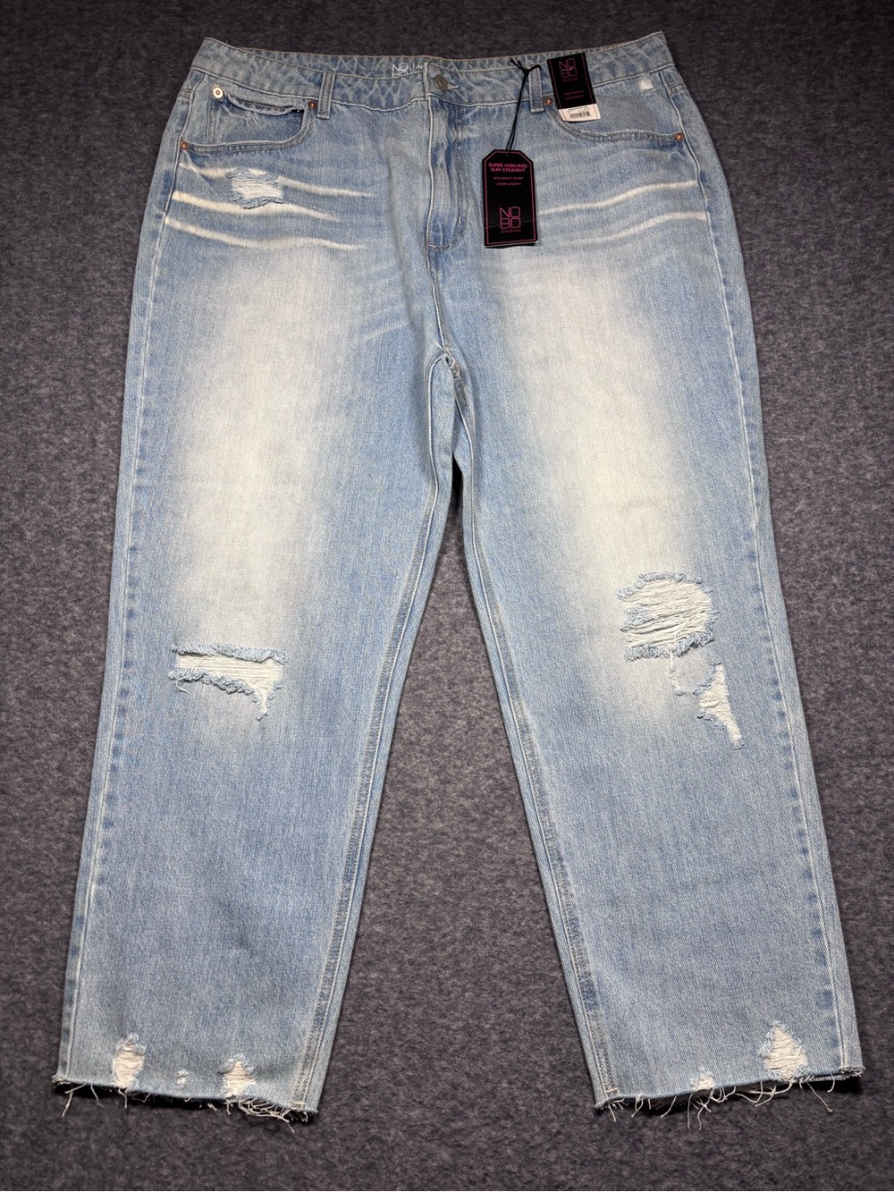 No Boundaries Distressed Light Blue Denim Jeans